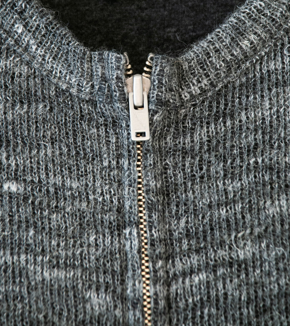 Lady White Co 'Zip Crewneck' (Charcoal Melange)