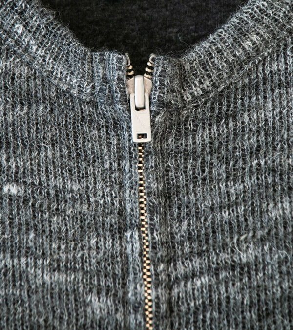 Lady White Co 'Zip Crewneck' (Charcoal Melange)