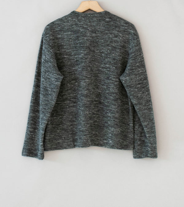 Lady White Co 'Zip Crewneck' (Charcoal Melange)