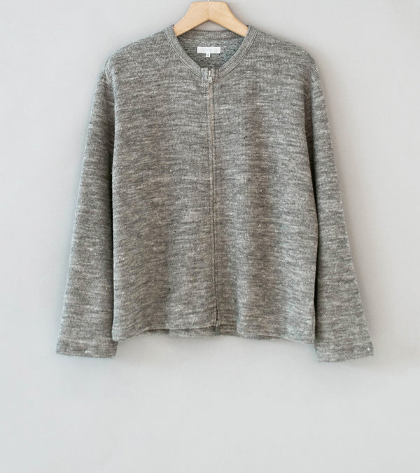 Lady White Co 'Zip Crewneck' (Grey Melange)