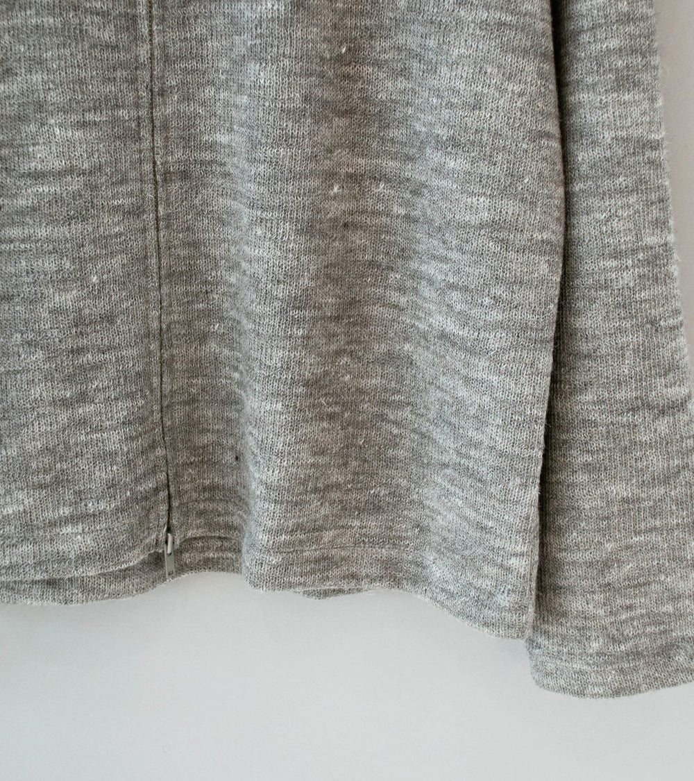 Lady White Co 'Zip Crewneck' (Grey Melange)