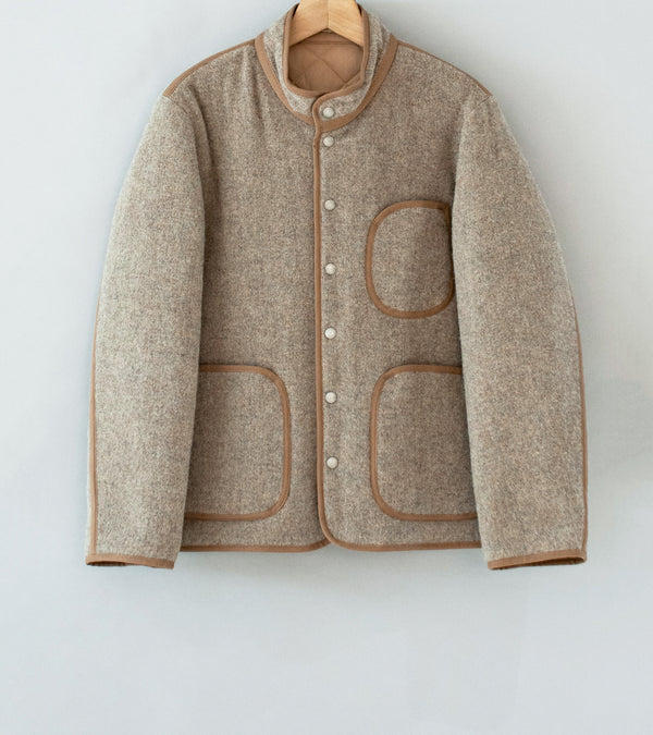 Taiga Takahashi 'Lot. 323 Quilt Lining Blanket Jacket' (Beige)