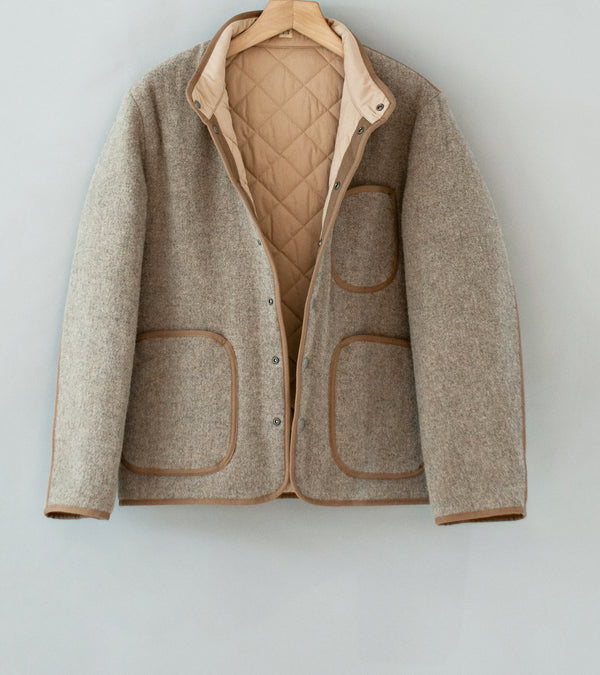 Taiga Takahashi 'Lot. 323 Quilt Lining Blanket Jacket' (Beige)