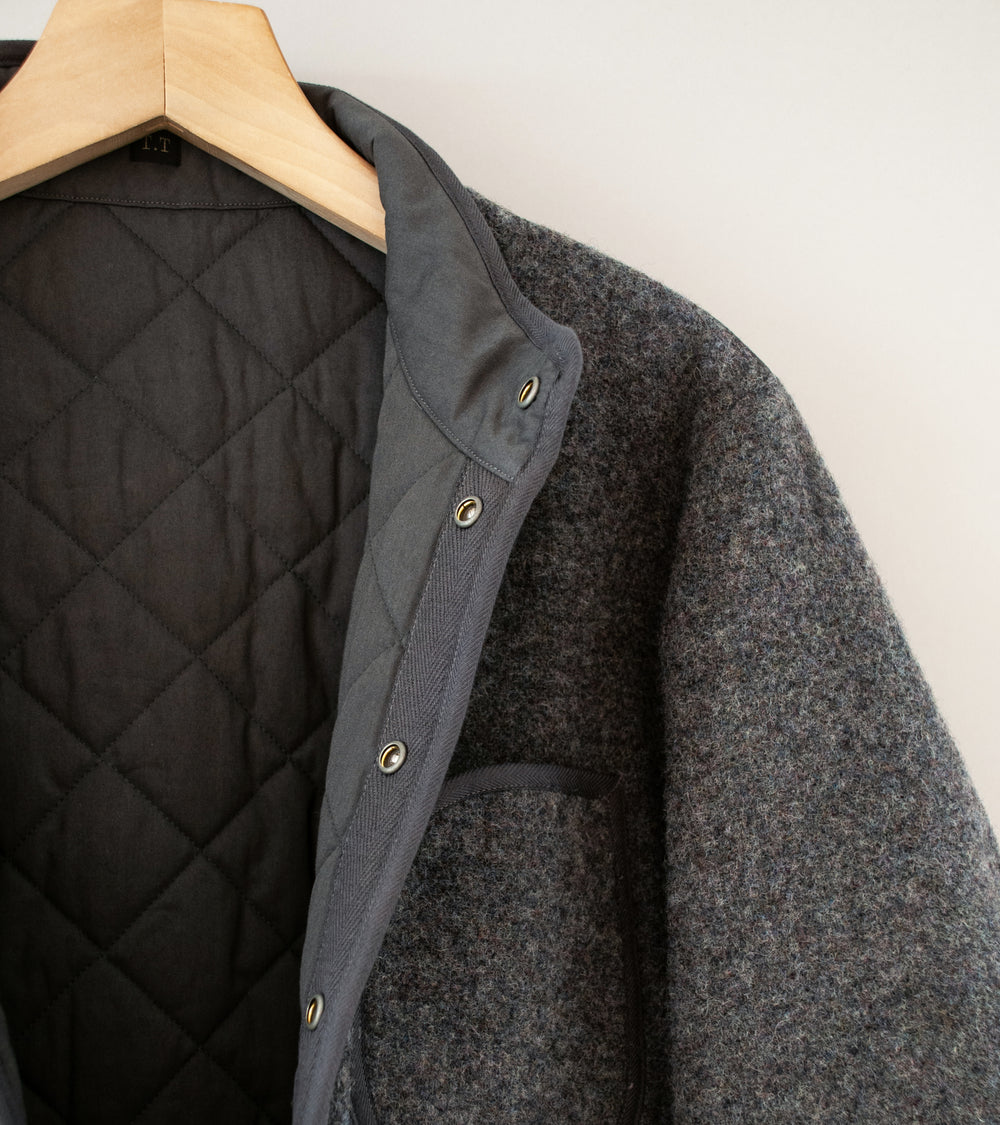 Taiga Takahashi 'Lot. 323 Quilt Lining Blanket Jacket' (Gray)