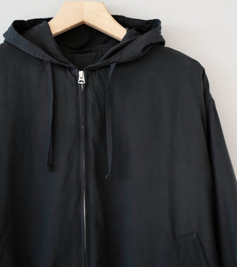 Lady White Co 'Kaptain Sunshine Silk Zip Jacket' (Faded Black)