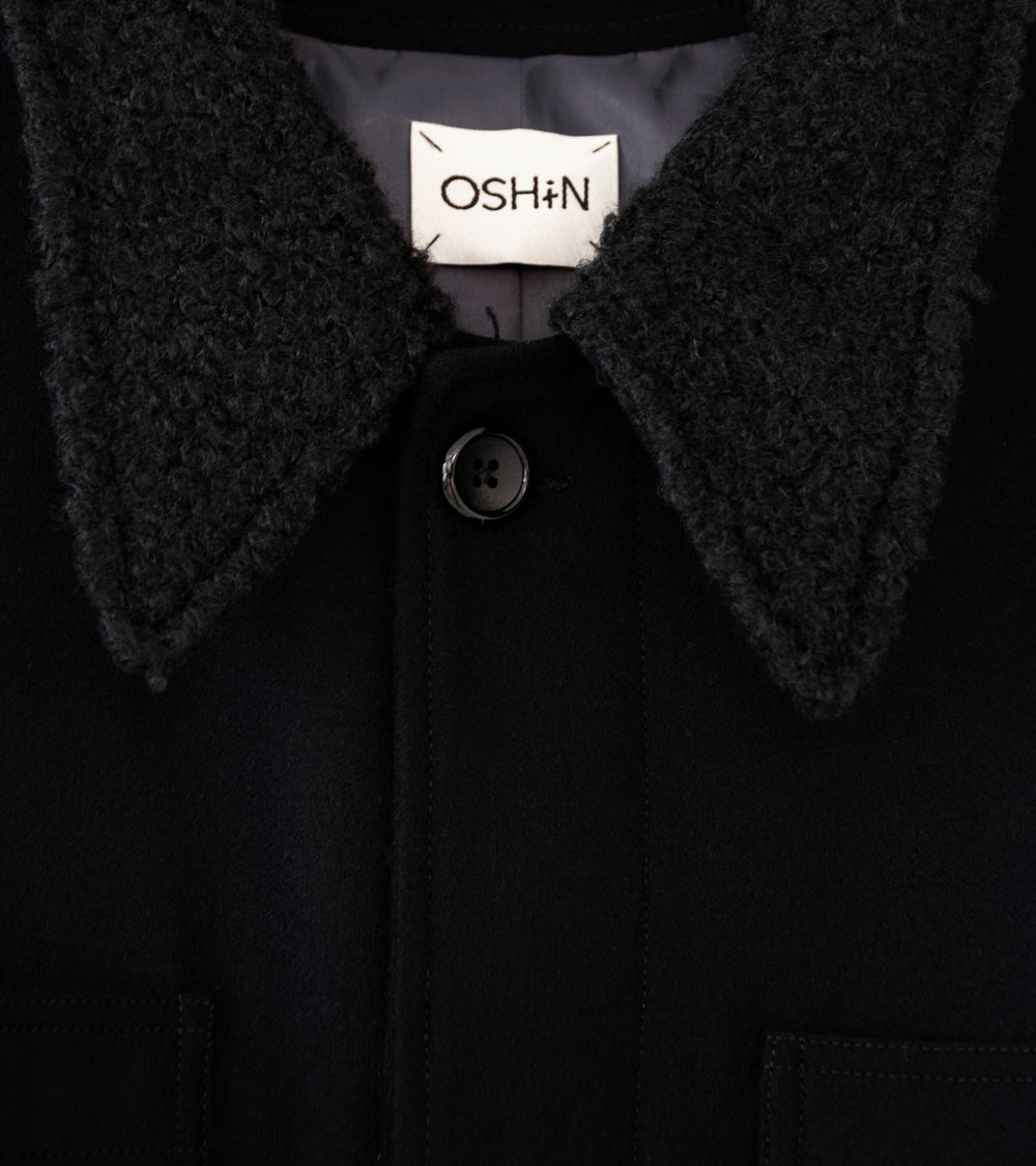 Oshin 'The General Coat' (Black Wool)