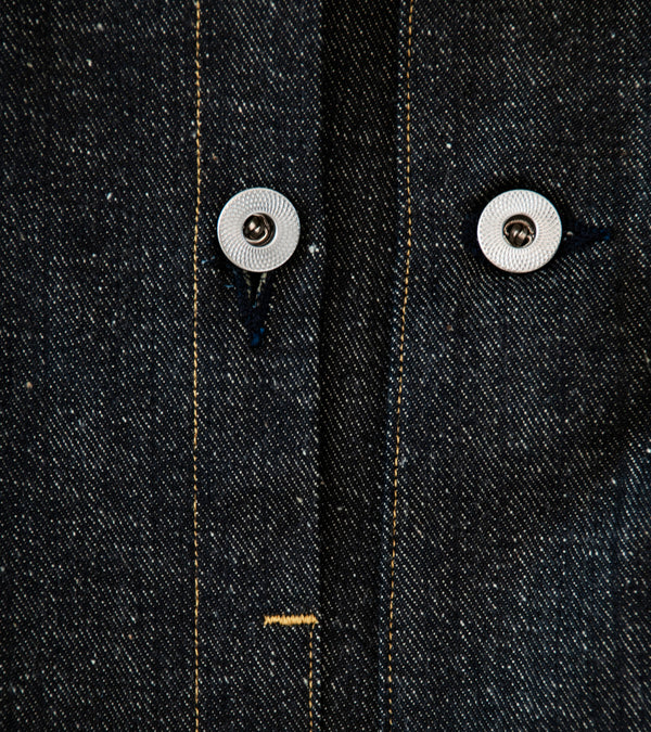 Taiga Takahashi 'Lot. 715 French Navy Mechanic Jacket' (Raw Indigo)