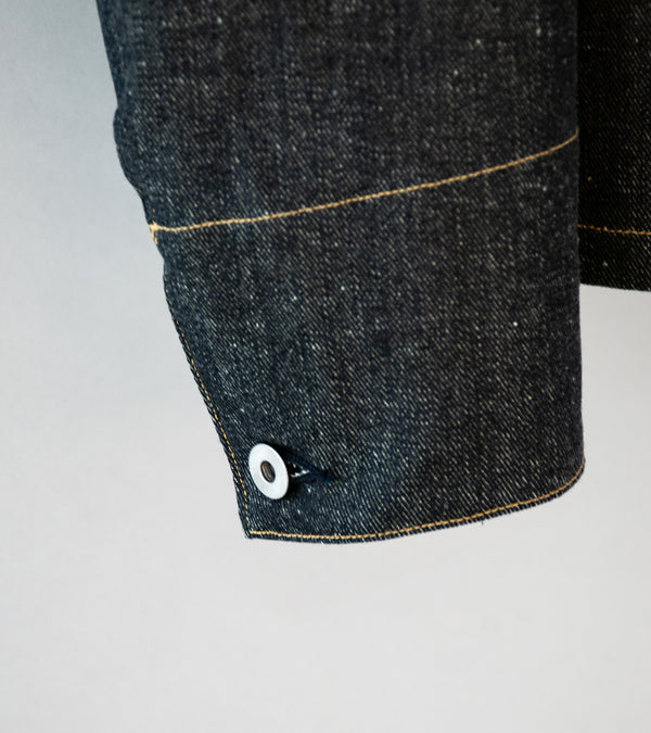 Taiga Takahashi 'Lot. 715 French Navy Mechanic Jacket' (Raw Indigo)