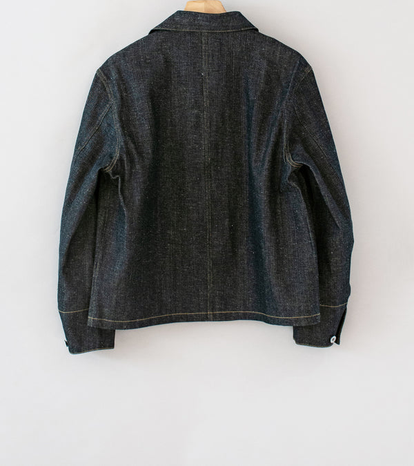 Taiga Takahashi 'Lot. 715 French Navy Mechanic Jacket' (Raw Indigo)