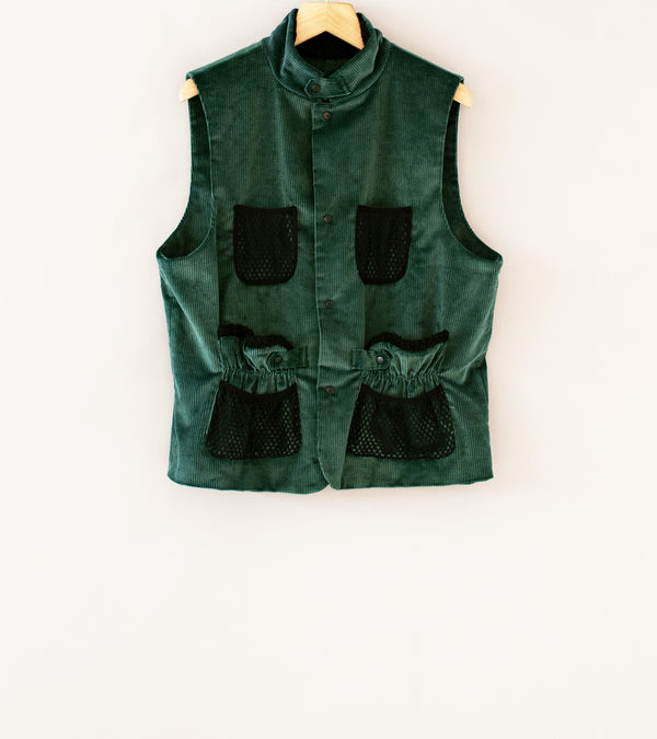 Oshin 'The Eastwood Vest' (Green Cotton Corduroy)