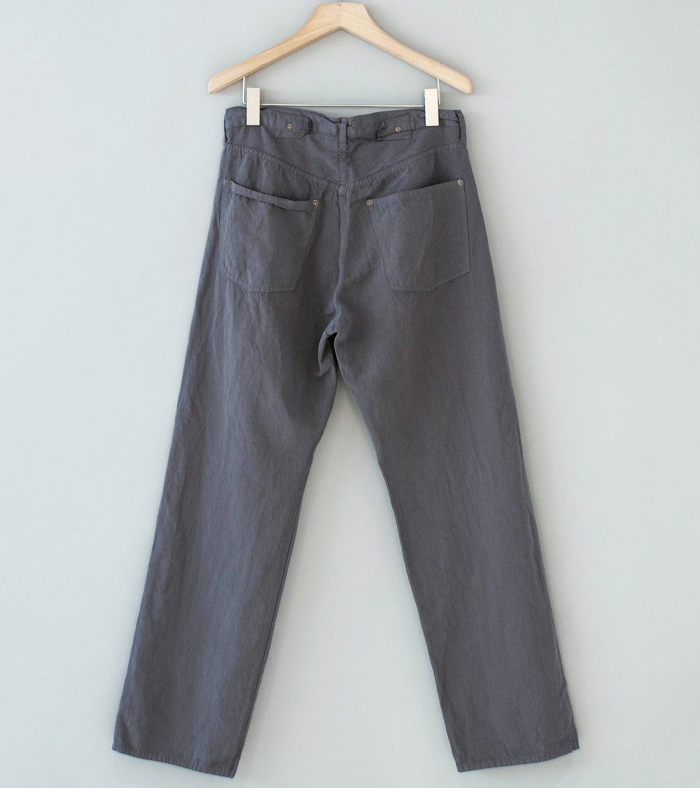 Lady White Co 'Kaptain Sunshine Cotton Linen Pant' (Dust Grey)