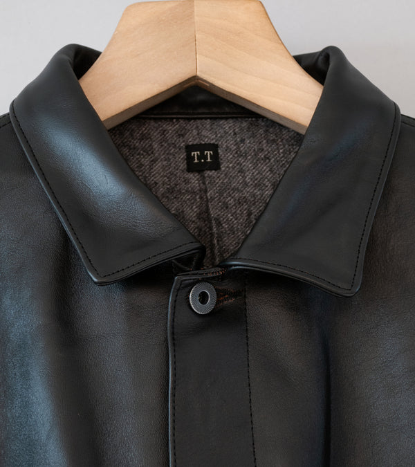 Taiga Takahashi 'Lot. 804 Leather Jacket 1930'S' (Black)