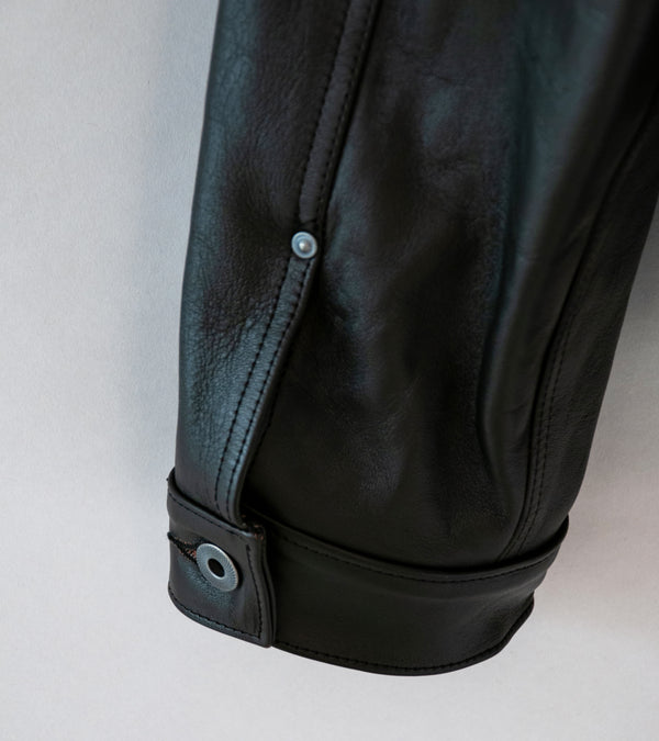 Taiga Takahashi 'Lot. 804 Leather Jacket 1930'S' (Black)