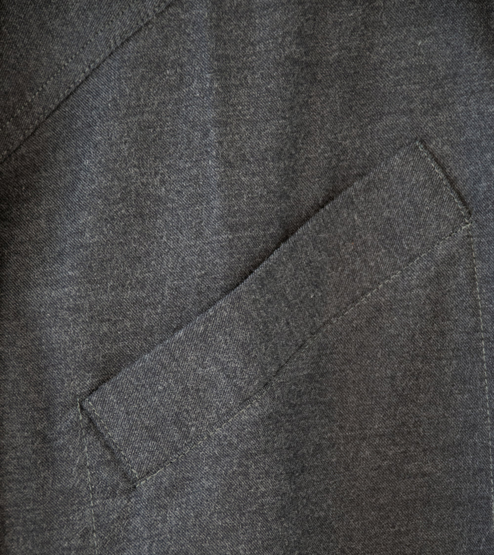 Oshin 'The Montana Shirt' (Grey Wool Twill)