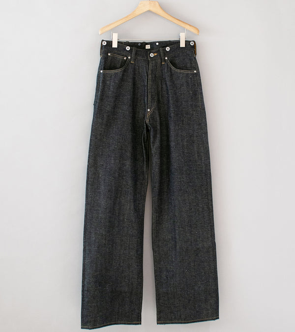 Taiga Takahashi 'Lot. 704 Denim Trousers C.1920's' (Raw Indigo)