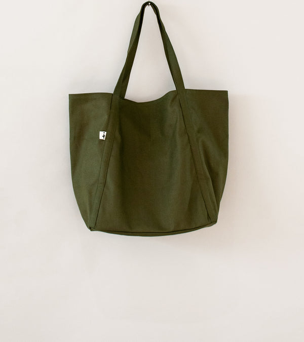 Oshin 'The Kenji Bag' (Olive Waxed Canvas)