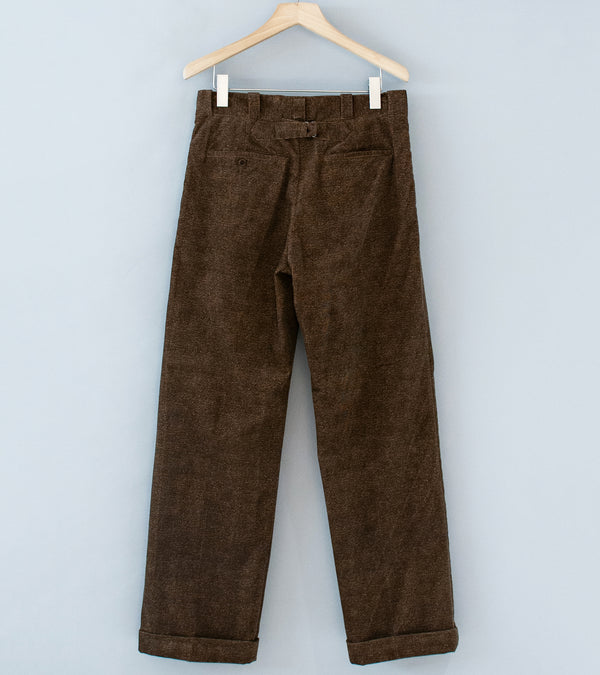 Taiga Takahashi 'Lot. 201 Work Trousers' (Melange Brown)