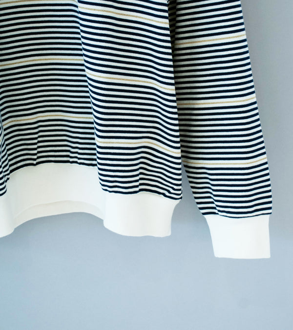 Gurank 'LS Border Polo Shirts' (Navy)