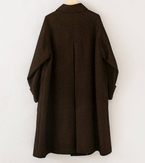 Gajiroc 'Alpaca Wool Raglan Coat' (Brown)