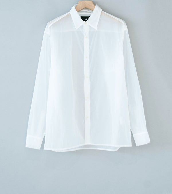LII 'Sheer Long Sleeve Shirt' (White)