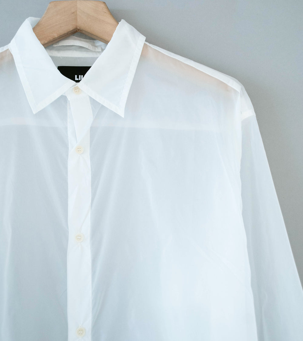 LII 'Sheer Long Sleeve Shirt' (White)
