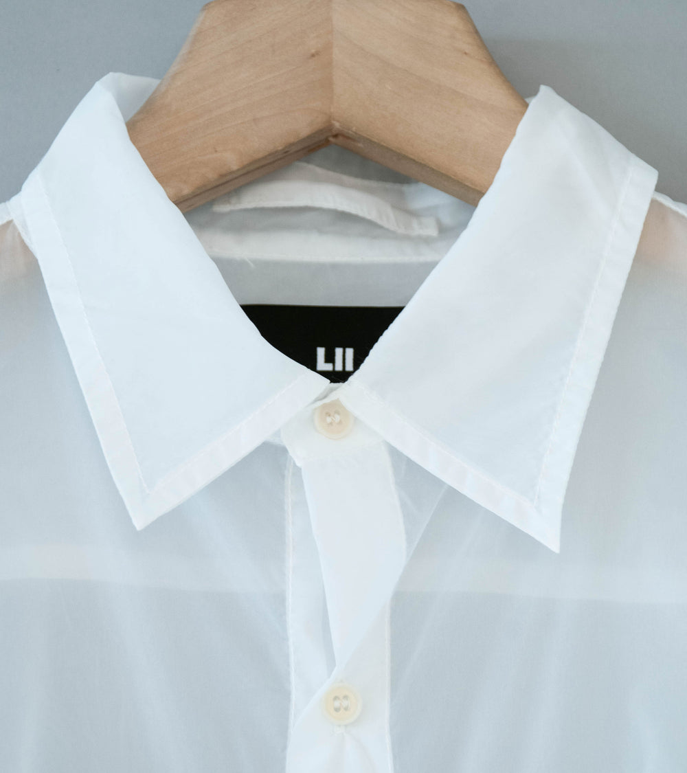 LII 'Sheer Long Sleeve Shirt' (White)