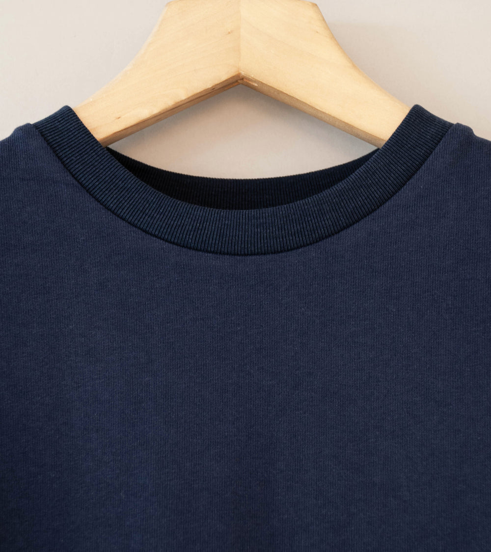 LII 'Contrast Sleeve Tee' (Navy Green)