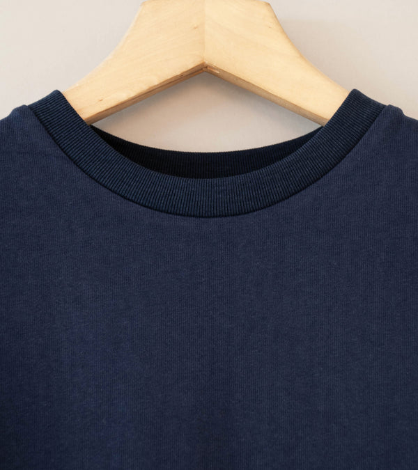 LII 'Contrast Sleeve Tee' (Navy Green)