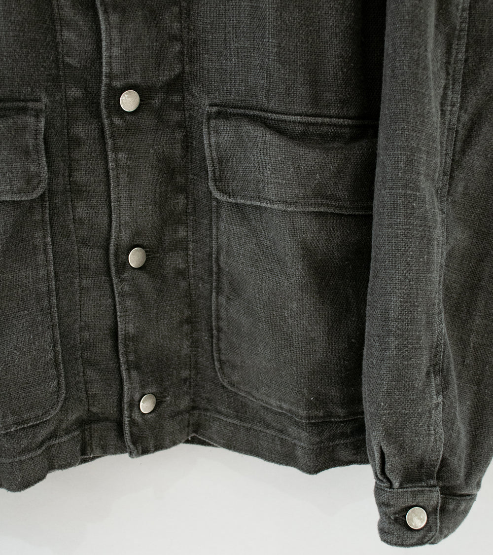 James Coward 'Replica Jacket' (Overdyed Charcoal Belgian Linen)