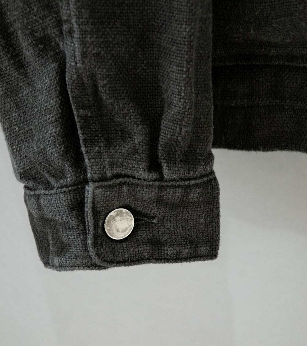 James Coward 'Replica Jacket' (Overdyed Charcoal Belgian Linen)