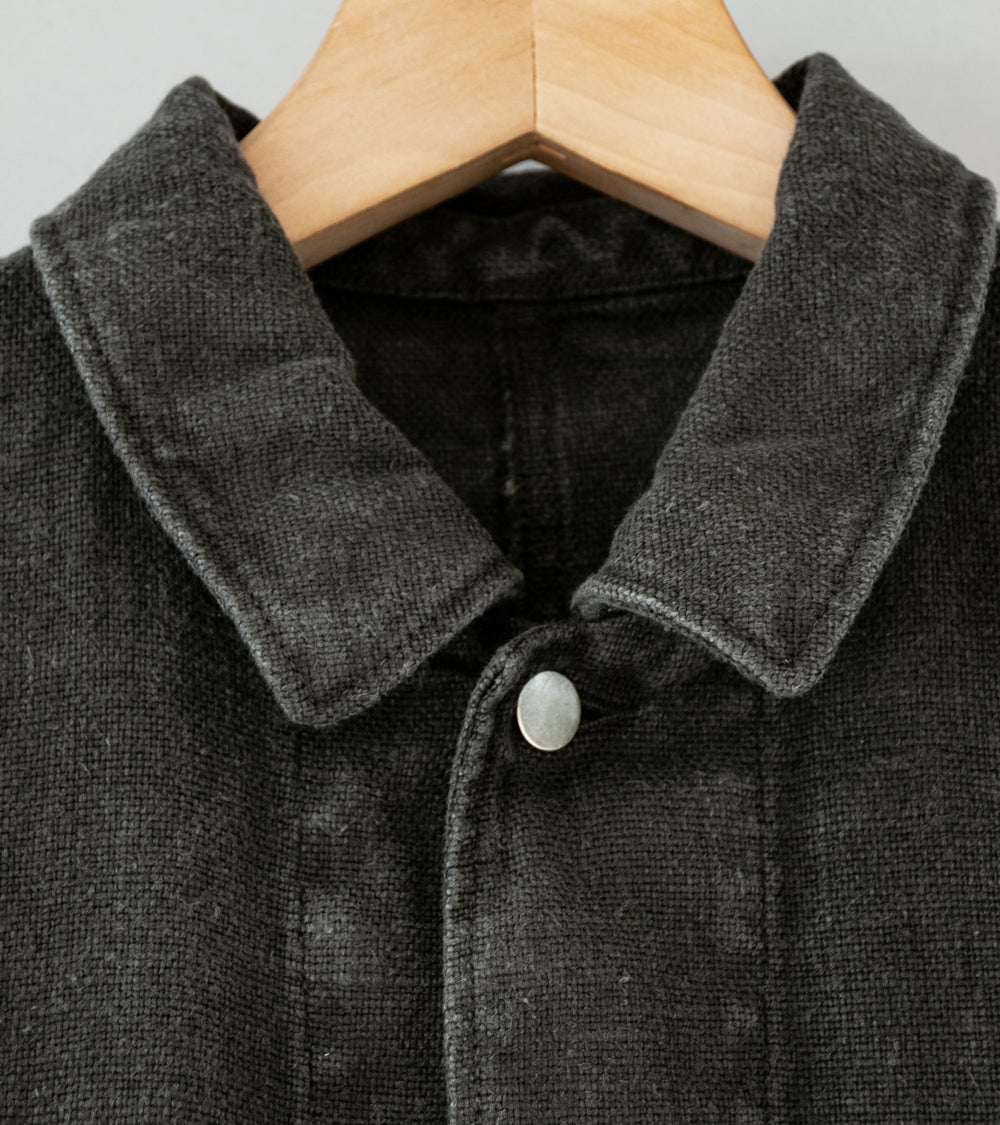 James Coward 'Replica Jacket' (Overdyed Charcoal Belgian Linen)