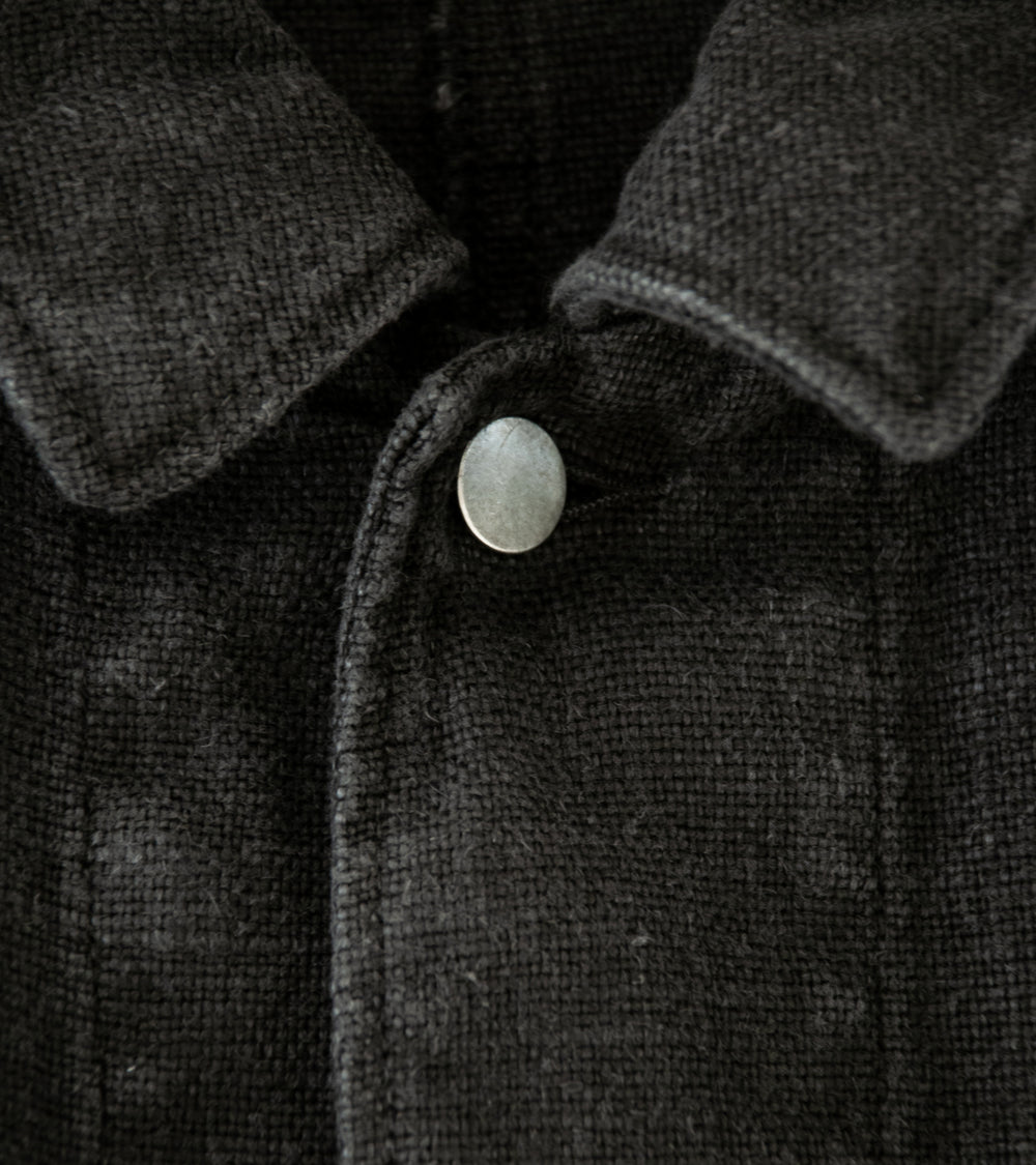 James Coward 'Replica Jacket' (Overdyed Charcoal Belgian Linen)