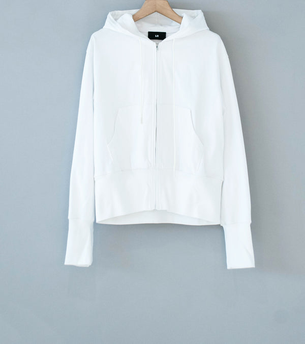LII 'Wide Band Zip Hoodie' (White)