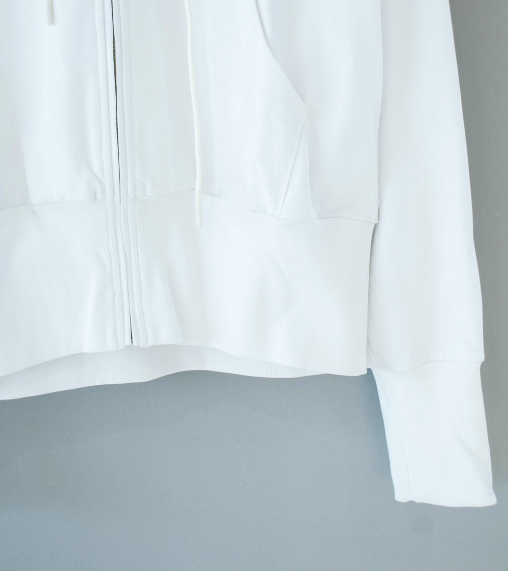 LII 'Wide Band Zip Hoodie' (White)