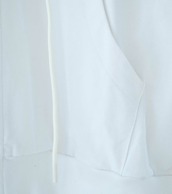 LII 'Wide Band Zip Hoodie' (White)