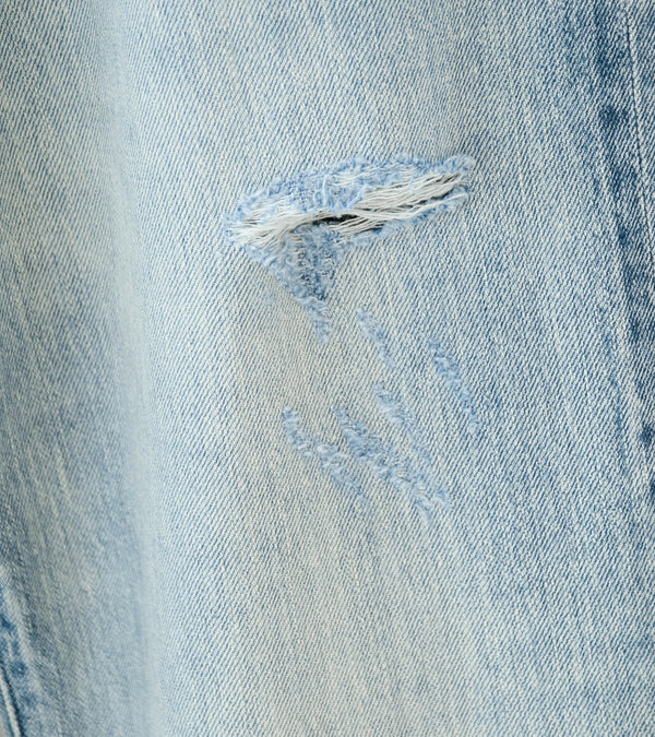 Auralee 'Faded Selvedge Light Denim Pants' (Light Indigo)