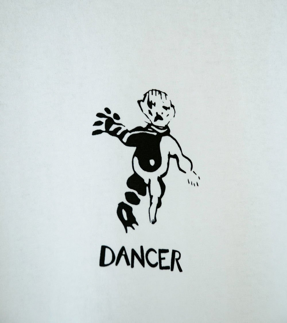 Dancer 'OG Logo Tee' (White / Black Stitch)