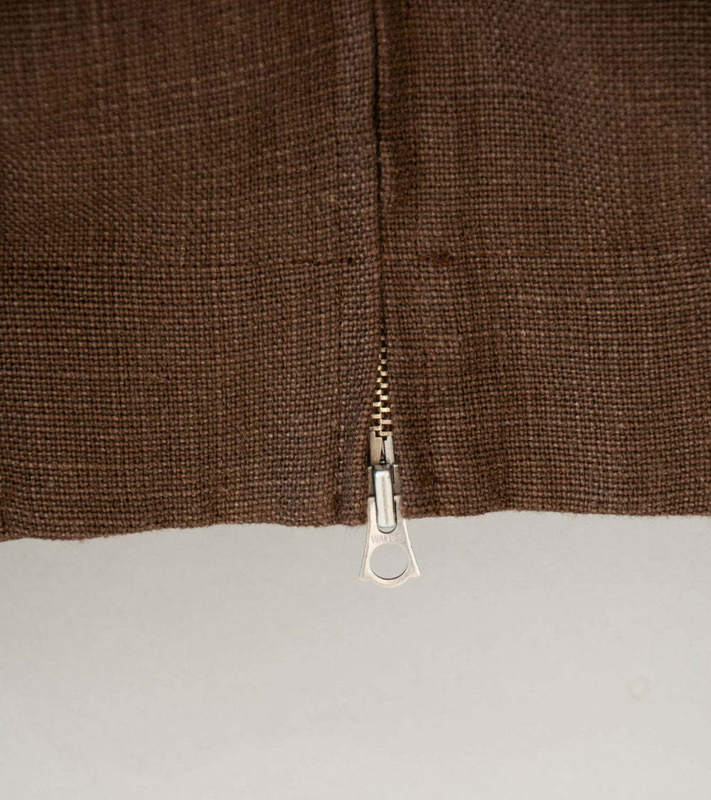 James Coward 'Machine Jacket' (Brown Belgian Linen)