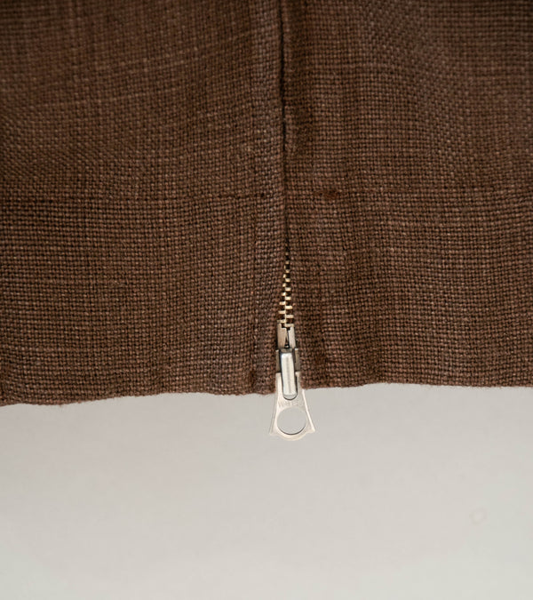 James Coward 'Machine Jacket' (Brown Belgian Linen)