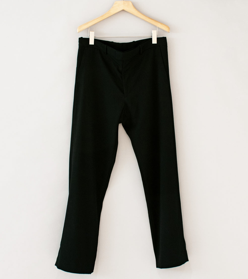 Meta Campania 'Gilles Straight Leg Formal Trousers' (Black Tropical Wool Twill)