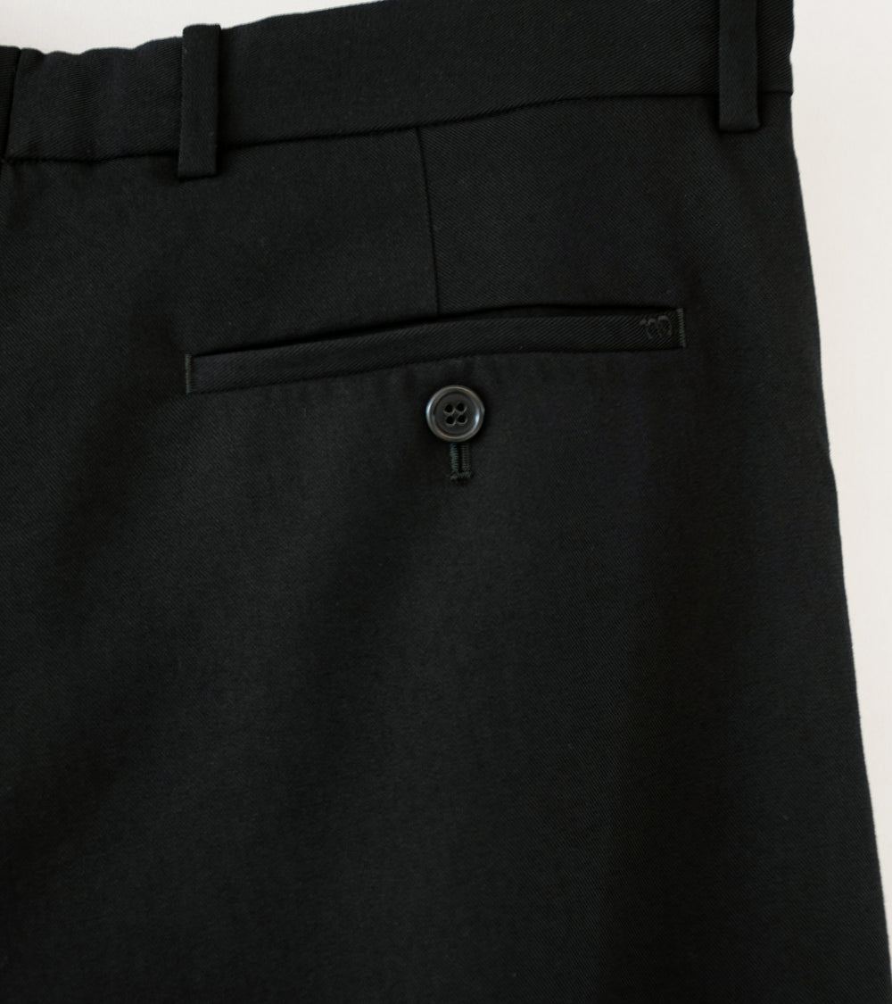 Meta Campania 'Gilles Straight Leg Formal Trousers' (Black Tropical Wool Twill)