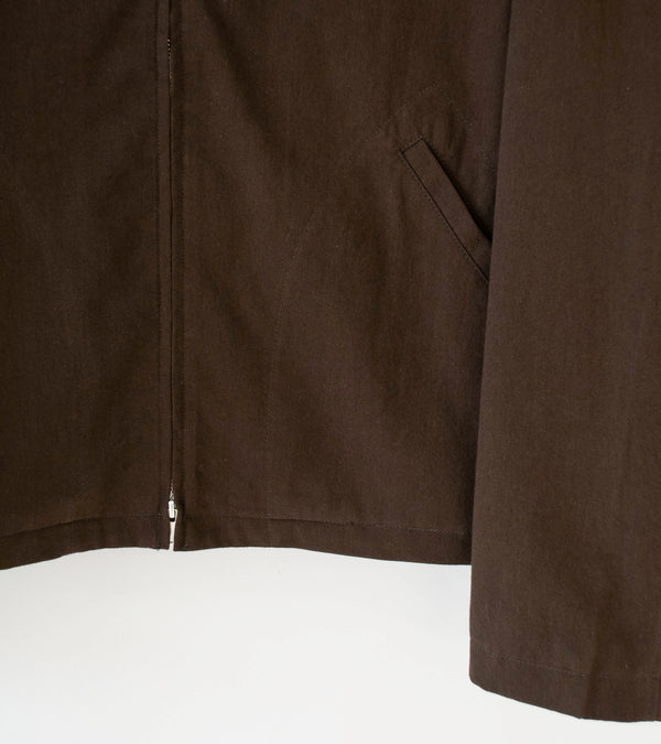 James Coward 'Site Jacket' (Dark Brown Cotton Wool Twill)