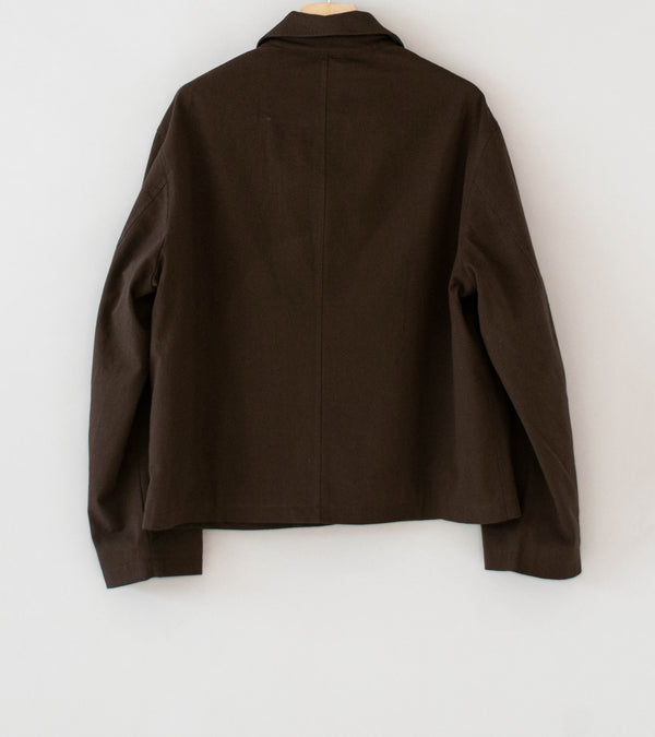 James Coward 'Site Jacket' (Dark Brown Cotton Wool Twill)