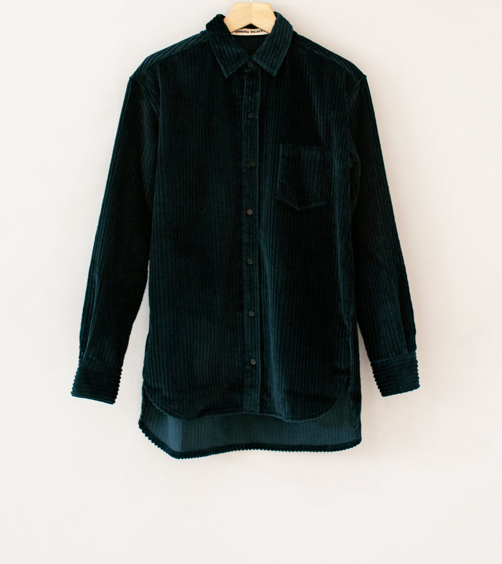 Meta Campania 'Pablo Unlined Exaggerated Wale Shirt' (Midnight Blue Cotton Corduroy)