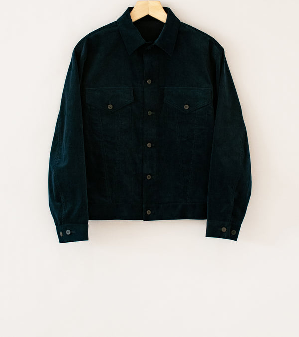 Cale '14W Organic Cotton Corduroy Jacket' (Navy)