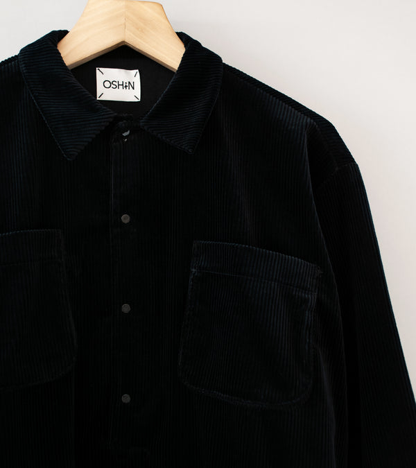 Oshin 'The Twist Popover Shirt' (Black)