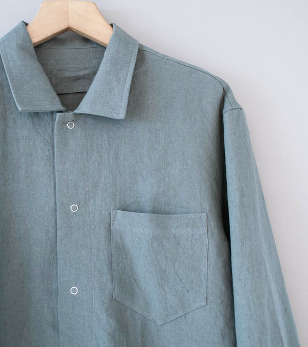 James Coward 'Workshop Shirt' (Flint Belgian Linen)