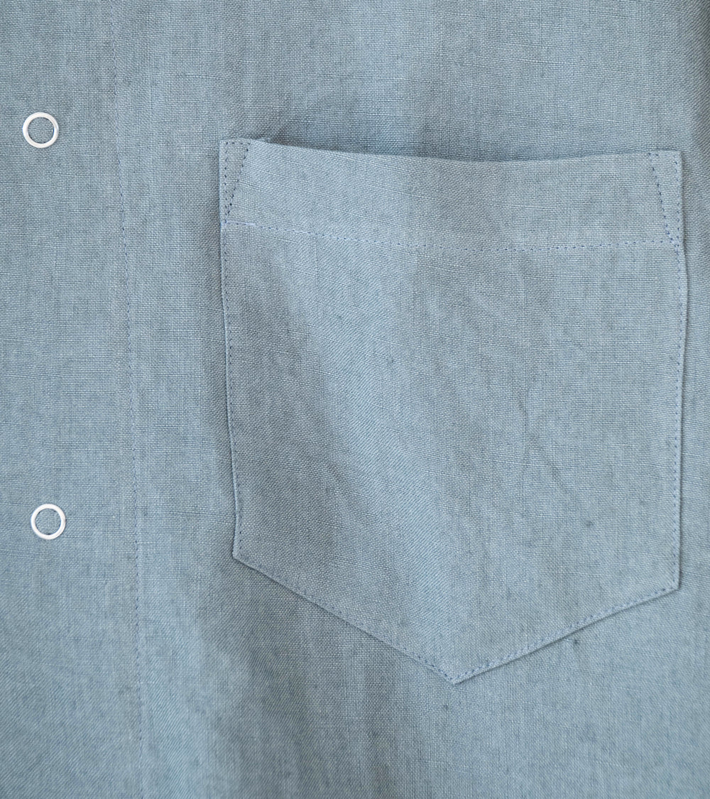 James Coward 'Workshop Shirt' (Flint Belgian Linen)