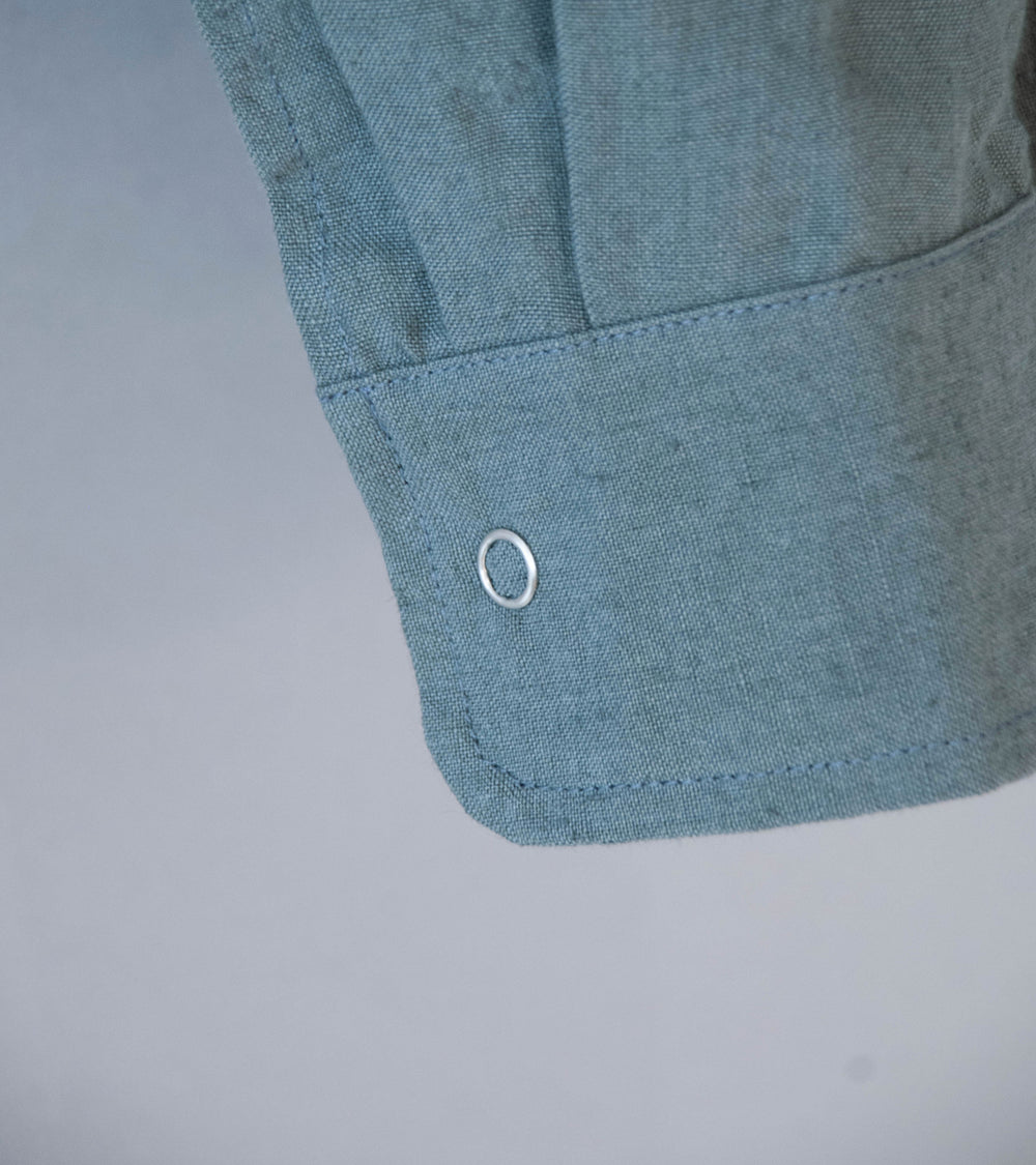 James Coward 'Workshop Shirt' (Flint Belgian Linen)