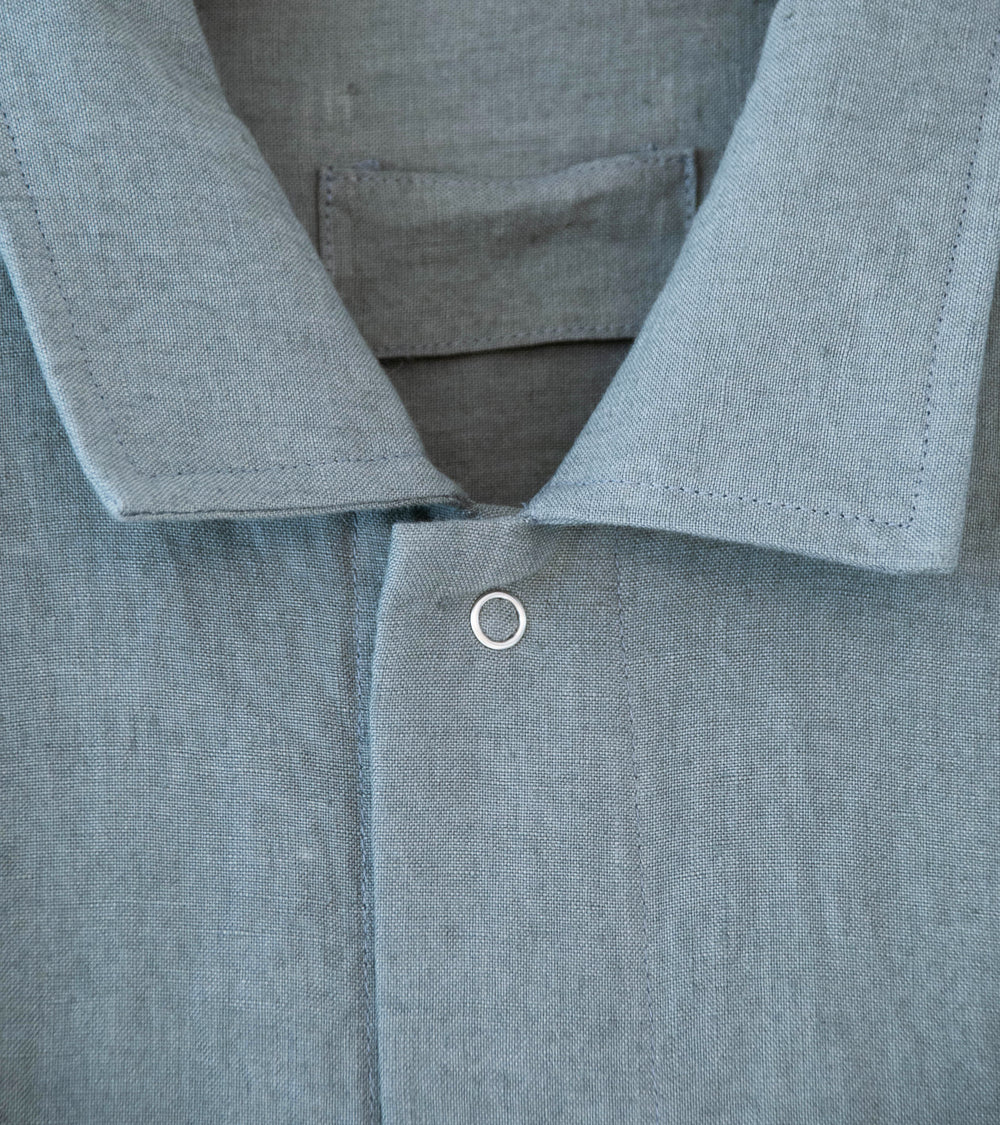 James Coward 'Workshop Shirt' (Flint Belgian Linen)